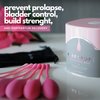 Bodyotics Deluxe Kegel Weighted Exercise Balls - Pelvic Floor Muscle Trainer for Tightening and Strengthen Bladder Control - Prevent Prolapse - Set of 6 for Beginners to Advanced with E-Book