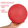 ArtCreativity Red Playground Ball for Kids, Bouncy 10 Inch Kick Ball for Backyard, Park, and Beach Outdoor Fun, Durable Outside Play Toys for Boys and Girls - Sold Deflated