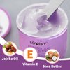 Lavender Lilac Body Butter - Shea Cream with Jojoba Oil & Vitamin E - Hydrating Natural Moisturizer for Hands - 5.74 Fl Oz