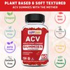 SUPPZAAR Vegan Apple Cider Vinegar Gummies with The Mother, 500mg 60 Servings - ACV Gummies for Immune System, Digestion, Natural Detox & Cleanse - Alternative to Apple Cider Vinegar Capsules
