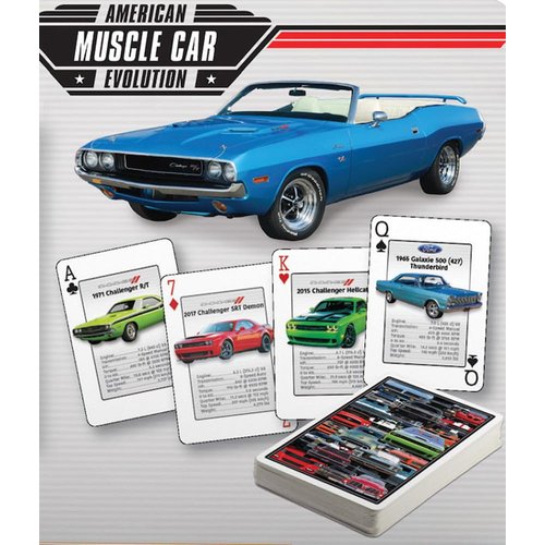 EuroGraphics American Muscle Cars Playing Cards Deck, 54 Classic Images