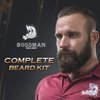 Bossman Complete Beard Kit - Men's Beard Oil Jelly, Fortify Shower Conditioner, Balm, Mustache Wax and Comb - Beard Softener, Growth, Care and Grooming Products Kit (Gold)