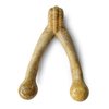 Pet Qwerks Wishbone BarkBone - Nylon Chew Toy for Aggressive Chewers - Peanut Butter Flavor - 8.25"