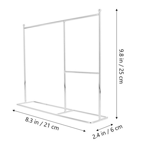Zerodeko Miniature Doll Clothes Rack, Doll Closet Garment Hanger Rack Doll Clothe Display Rack Mini Jewelry Organizer Furniture Accessories () Baby Clothes Doll House