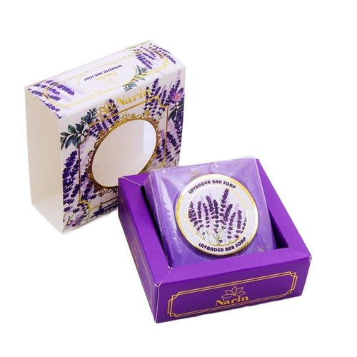 2A Soap Scented Rose&Lavender, Turkish Single Soap Bar Moisturizing Bath Soap (Lavender)