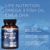Triple Strength Omega 3 Fish Oil 2000 mg Rapid Release Softgels, Omega-3 Supplements, Natural Brain Heart Joint Health & Immune Support - Fatty Acids with EPA & DHA - Fish Oil Supplement - 60 Count