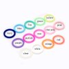 20Pcs Mix 14 Colors Safe Silicone O Ring Baby Silicone Pacifier Dummy Chain Adapter Holder O Ring Inner Size 21.5mm