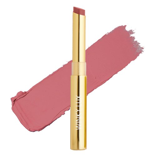 Winky Lux Skinny Plump Demi-Matte Lipstick, Natural Plump Lipstick, Weightless Long Lasting Soft Matte Lip Crayon, Infused with Hyaluronic Acid & Plum Oil, Corner Office