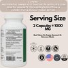 PRISTINE'S L Lysine 1000MG 60 Day Supply - Lip & Gum Health Essential Amino Acid & Immunity Support Supplement - Optimal Muscle & Tissue Support - Collagen Production - Vegan - Gluten Free