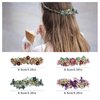 SING F LTD 4PCS French Barrettes Elegant Flower Design Metal Hair Clip Hair Decorations Clasps Headpiece Hair Pin Gift for Women Girls Bridal Bridesmaid