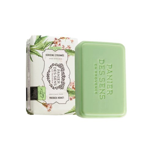 Panier des Sens Shea butter bar soap - 95% natural & Made in France - 2 bars, 7oz/200g each (Lemon Verbena)