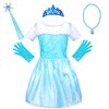 LIMIROLER Princess Dress Up Clothes for Little Girls Princess Role Play Costume Gift Set 25 Pcs Pretend Toys Kit for Toddlers Girls Aged 3-6 Years Old