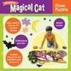Peaceable Kingdom Shimmery Magical Cat Floor Puzzle – Giant Halloween Puzzle for Kids Ages 3 & up – Fun-Shaped Puzzle Pieces – Great for Classrooms