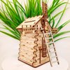 20 Pcs Mini Garden Ladder 2.36''x 0.78'' Miniature Ladder Model Mini Ladder Tiny Ladder Model Wooden Mini Doll House Ladder Accessories for Landscape Dollhouse Decor