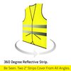 PeerBasics Pocket Safety Vest Bulk Pack Reflective High Visibility Men Women