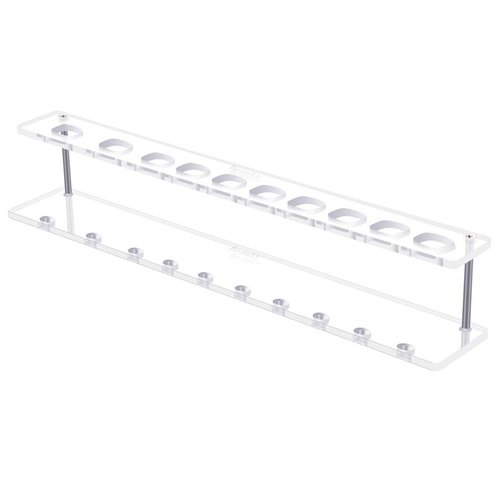 Yoseng Clear Acrylic 10 Hole Drying Rack Storage Display Bracket Shelf Holder Specifically Design for Oval Ink Blending Brush Set(Not Contain Brush)