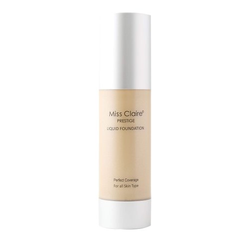 Miss Claire Prestige Liquid Foundation Perfect Coverage 33 Dark Beige, Beige, 35 Milliliters, Beige, 35 ml