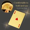 Magic Kiss Waterproof Gold and Silver Foil Poker Playing Cards, Deck of Plastic Playing Cards Gift (Gold 1 Deck)