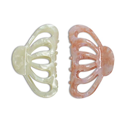ACCGLORY Women Medium Resin Hair Claw Clips for Long Hair Handmade tortoise Non Slip Grip Hair Ja...