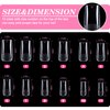 HIOTIOL Medium Square Nail Tips, 552Pcs Soft Gel Full Cover Nail Tips for Soak off Nail Extensions, Half Matte Clear False Gel Nail Tips for Nail Salons and DIY Nail Art, 12 Sizes