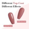 CANNI Light Red Gel Nail Polish, 1Pcs Pink Gel Polish Baby Pink Color Nail Polish Gel High Gloss Soak Off U V Gel Nail French Nail Manicure Salon DIY
