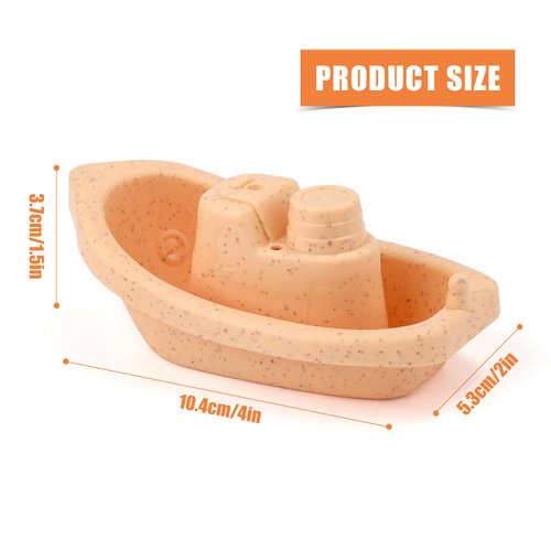 5pcs Stackable Bath Boats Toys, Bath Floating Toy Baby Bathtub Toys Toddler Bath Toys Sorting & Stacking Toys for Preschool Boys/Girls (5 Colors)