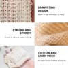 Arimilk 20 Pack Soap Bags, soap saver bag，Natural Cotton Linen Soap Saving Bags Mesh Plastic Free Exfoliating Foaming and Drying Shower Soap Holder (Cotton Knotting)