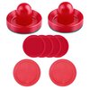 INSCOOL Air Hockey Pushers and Air Hockey Pucks Air Hockey Paddles, Goal Handles Paddles Replacement Accessories for Game Tables(2-Pack Pushers, 2-Pack 3.25-Inch Pucks，4-Pack 2.5-Inch Pucks)