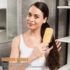 SAMEBUTECO Hair Brush Set Natural Bamboo Bristles Paddle Detangling Brushes for Thick, Thin, Curly, and Dry Hair Wooden Hair Message Brushes(4 packs)