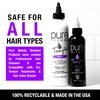 Pure Blends Tempted Purple Intense Color Depositing Conditioner Brighten & Tone Color Faded Hair Semi Permanent Hair Dye Prevents Color Fade Extend Vibrant Color Tones To Dyed Hair 8.5 Oz.