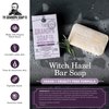 The Grandpa Soap Company Witch Hazel Bar Soap Vegan, Natural Face & Body Soap | Organic Witch Hazel + Lavender | Paraben Free Bar Soap | Unisex| 4.25 Oz.