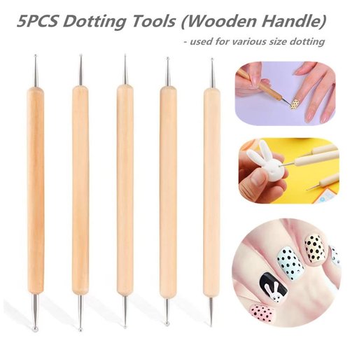 FULINJOY 10PCS Dotting Tools Set for Nail Art, Embossing Stylus for Painting Rocks Mandalas, Art Dot Tools