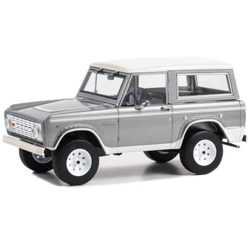 Collectibles 1967 Bronco Silver Metallic with White Top Counting Cars (2012-Present) TV Series Hollywood Series 1/24 Diecast Model Car by Greenlight 84191