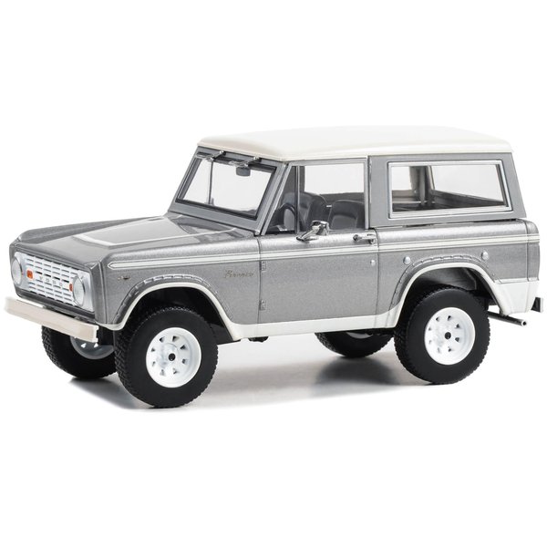 Collectibles 1967 Bronco Silver Metallic with White Top Counting Cars (2012-Present) TV Series Hollywood Series 1/24 Diecast Model Car by Greenlight 84191