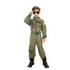 KukuFun Flight Costume for Boys, Pilot Costume Kids Flight Costume Suit Air Force Pretend Play Dress Up Halloween Costume for 3-10 Year Old Boys and Girls