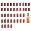FULINJOY 40 Pcs Sanding Bands Nail Manicure #180 Grit File Sand Piece Set for Nail Drill Bits, Comes with a Mandrel