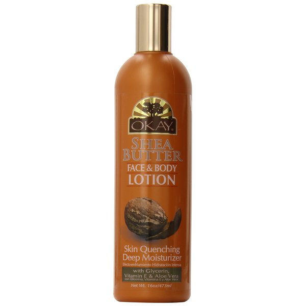 OKAY SHEA BUTTER HAND and BODY LOTION 16oz/473ml