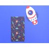 Outer Space Favor Bags - 24-Count Patterned Kraft Paper Goodie Gift Bags - Treat Bags and Party Supplies for Theme Party, Kids Birthday, Party Favor - 9.5" x 5.5" x 3.25"