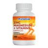 Magnesium Zinc Supplement with Vitamins B6, B9, MGSPORT High Absorption Zinc Magnesium Combination for Immune Support, Muscle Recovery, EZ-MG Easy on Stomach, 120 Capsules