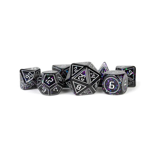 FanRoll by Metallic Dice Games 16mm Resin Poly DND Dice Set: Framed Void, Role Playing Game Dice for Dungeons and Dragons
