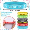 Lesnala 48 PCS Video game bracelet Video game silicone wristband Video game party wristband for Gamer Party Supplies Decorations Game Theme Party Kids Birthday Party Favors 6 Styles