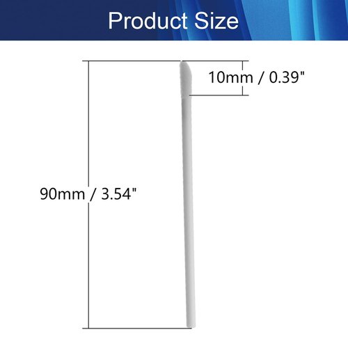 Hegebeck 50pcs Disposable Lipstick Gloss Wands, Disposable Lip Brushes, Lipstick Lip Gloss Wands Applicator Tool for Beauty, Makeup (White)