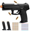 Tcxomino Soft Bullet Black Toy Gun - Foam Blaster with Shell Ejecting, Toy Pistol Gift Box for Christmas Halloween Birthday Present for Boys Girls Adults Age 8+