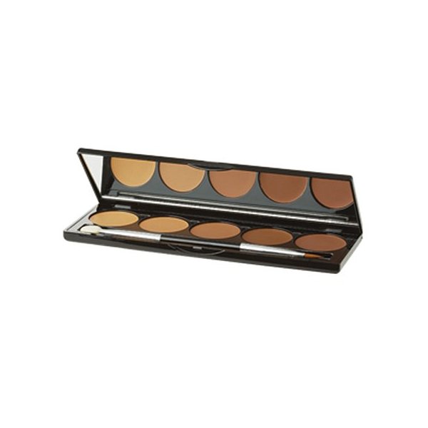 Jolie Ultra Blendable 5 Shade Cream Contouring & Highlighting Palette (Dark)