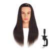 Hairingrid Mannequin Head 20"-22" 100% Human Hair Hairdresser Cosmetology Mannequin Manikin Training Head Hair and Free Clamp Holder (1907LB0214A)
