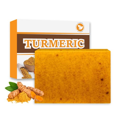 Turmeric Soap Bar for Face & Body - Lemon Turmeric Ko-jic A-cid Soap -Turmeric Soap for Da-rk Sp-ots - Natural Handmade Soap Bar For Women,Mens Bar Soap Bath -Smooth Skin,Gentle Cleansing & Hydrating
