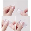 12Pcs Nail Tips Clip for Quick Building Polygel Nail Forms Nail Clips for Polygel Finger Nail Extension UV LED Builder Clamps Manicure Nail Art Tool with 1Pcs False Nail Tip Trimmer