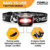 Foxelli LED Headlamp Flashlight for Adults & Kids, Running, Camping, Hiking Head Lamp with White & Red Light, Lightweight Waterproof Headlight with Comfortable Headband, 3 AAA Batteries Included