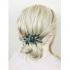 Green Rhinestone Bridal Wedding Hair Comb for Women Accessories Brihasory Handmade Headpieces for Brides Elegant Party Prom Tiaras for Girls and Women Valentine's Day Bridesmaid Gifts