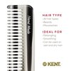 Kent 6TG Fine Tooth Comb and Wide Tooth Hair Comb, Handmade Styling Comb for Hair Care, Barber Combs, Beard Combs For Men, Hair Styling Grooming Hair Combs for Men, Women and Kids